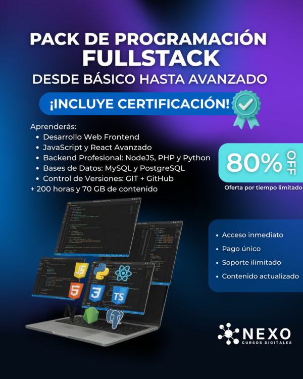 Pack Programación FullStack