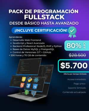 pack programación fullstack